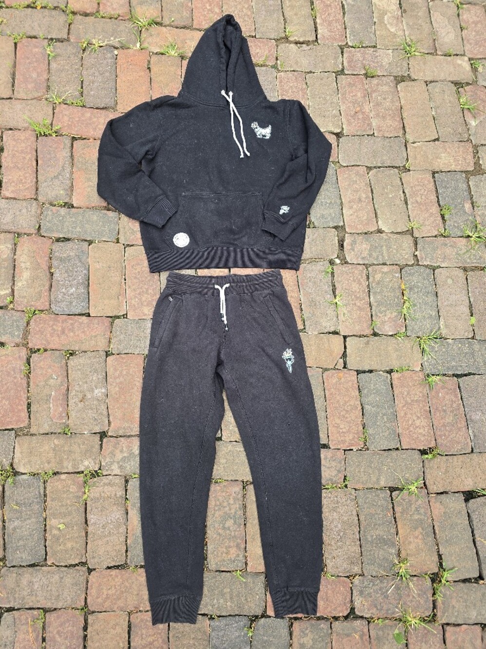 Men's Goat USA OG Joggers And Hoodie Black Set Size Small BTC Fall